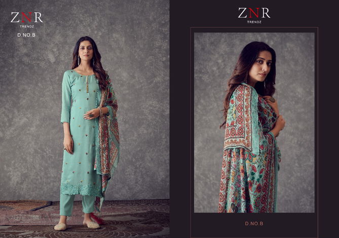 Znr Resham Fancy Festive Wear Designer Salwar Suits Collection